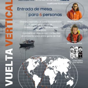 Entrada mesa para 6 personas a la fiesta presentación: vuelta vertical
