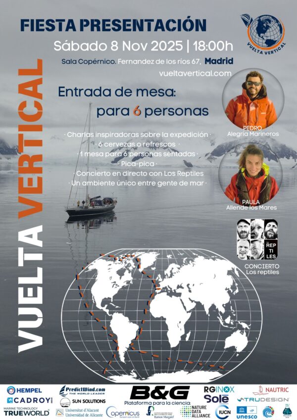 Entrada mesa para 6 personas a la fiesta presentación: vuelta vertical