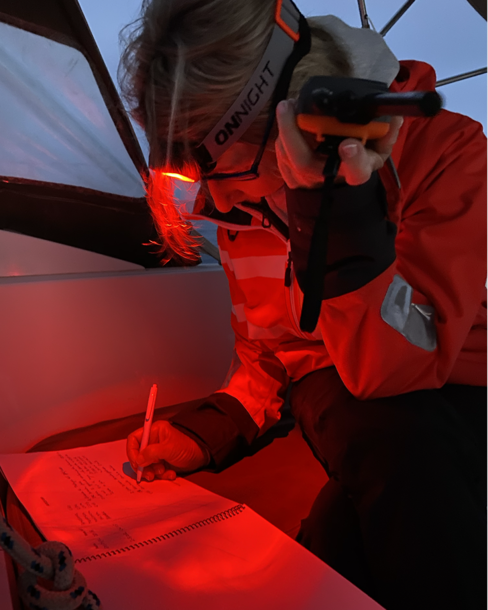 registro meteo vhf en velero
